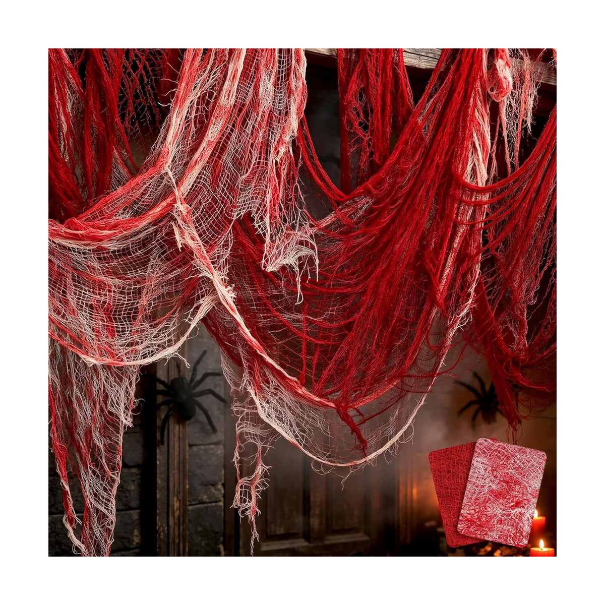 ZYP 320 x 80 in Halloween Creepy Cloth for Yard and Outdoor Decorations