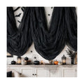 600 x 80 in Halloween Creepy Cloth for Yard and Outdoor Decorations, Black