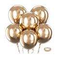 Bezente Metallic Champagne Gold Latex Party Balloons 30 Pack 18 inch
