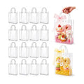 MAQIHAN Clear Goodie Bags with Handles - Party Favor Candy Bags Transparent