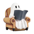Ghost Reading Book Figurines Ghosts Halloween Decor Cute Ghost Decor Halloween Decorations Indoor Book Lover Gifts