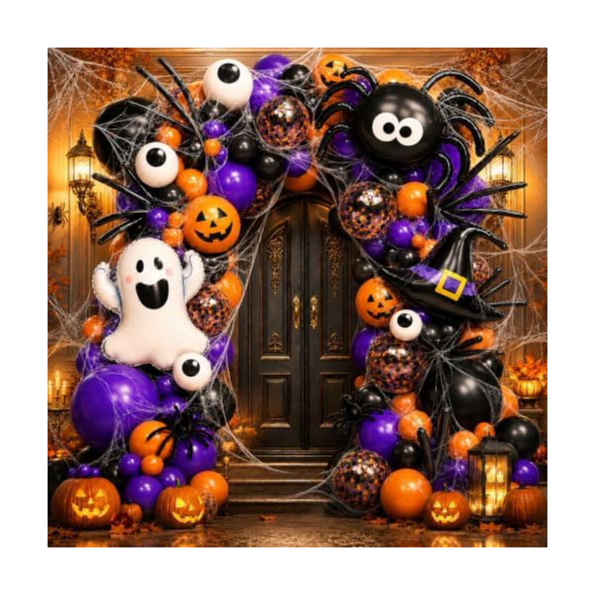 Halloween Balloon Garland Arch Kit 156PCS for Halloween Party Decorations
