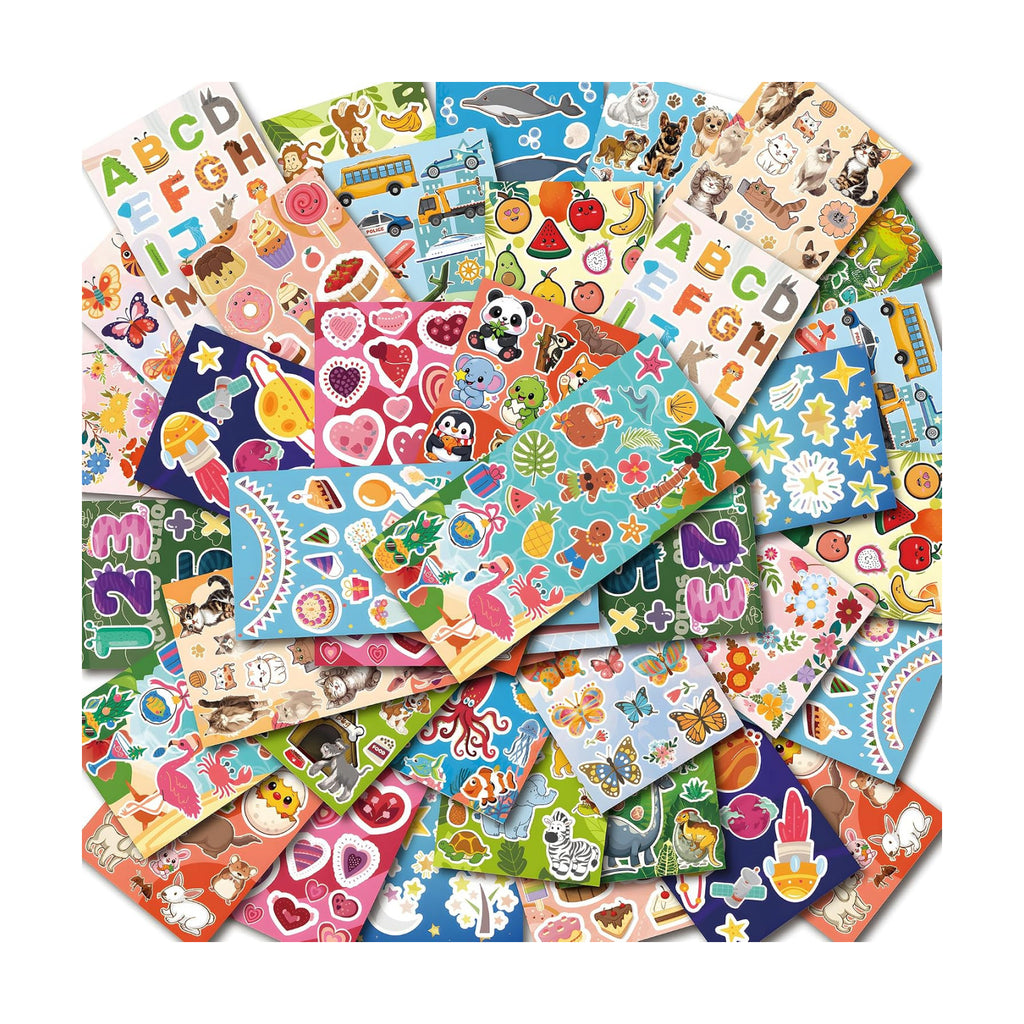 36 Sheets Stickers for Kids - Cute Stickers Pack for Scrapbook