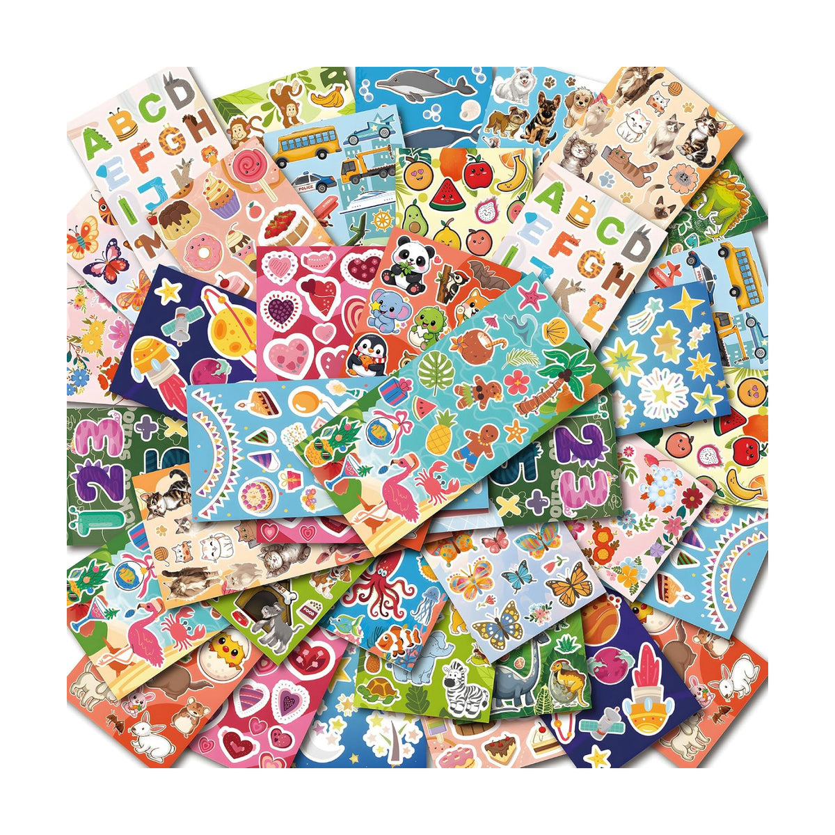 36 Sheets Stickers for Kids - Cute Stickers Pack for Scrapbook