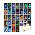 32pcs Cute Halloween Postcards Ghost Cat Decor, Blank for Messages