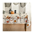Horaldaily Halloween Tablecloth 60 x 140 Inch Rectangular Black Bat Ghost