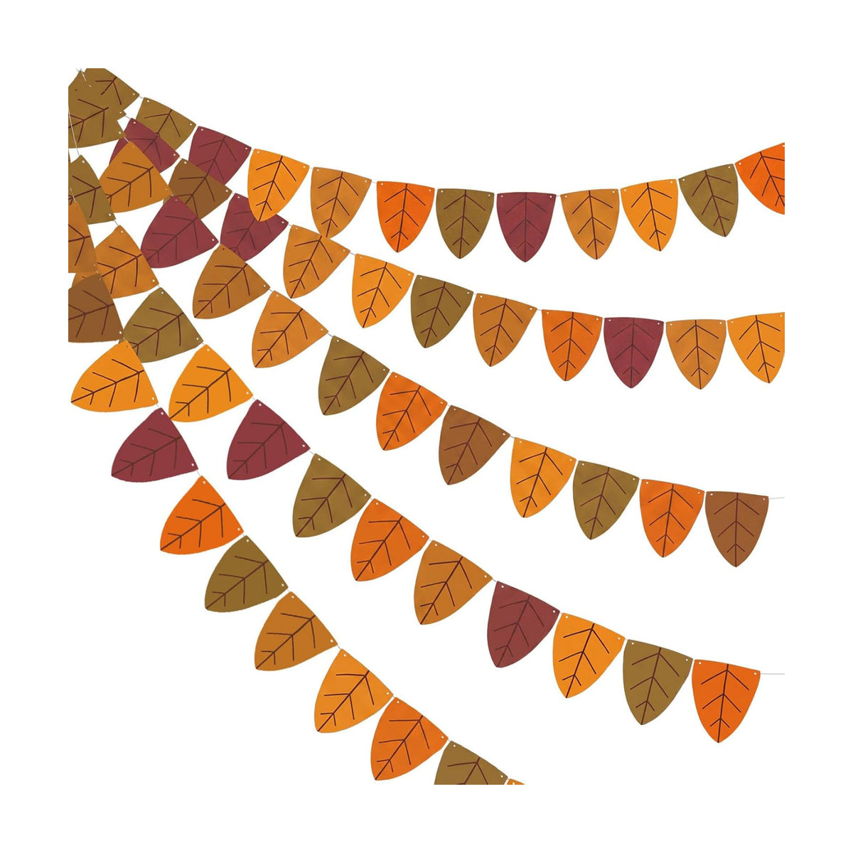VitalCozy 5 Pcs Fall Maple Leaves Banner Fall Classroom Decor 49 ft