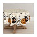 Horaldaily Halloween Tablecloth 60 x 60 Inch Round Jack-O-Lantern Ghost Cat