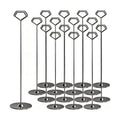 16 Pack 12 Inch Table Number Holders, Black Diamond Place Card Holders