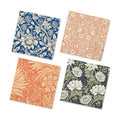 Vintage Floral Paper Napkins - 50Pcs, 2Ply, 6.5 x 6.5 Inches