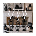 AYGXU Halloween Decorations Indoor-6 Pcs Twisting Ghost Candles with Ribbons Decor,Taper Candles,Halloween centerpieces for Party,Tables,Fireplace Decorations(Candlesticks not Included)
