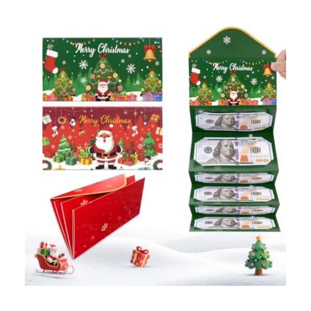 New 2Pcs Christmas Money Holders for Cash, Christmas Gift Card Holder