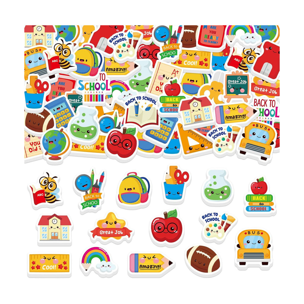Welcome Back to School Foam Stickers, 300PCS Colorful Self-Adhesive First Day of School Stickers Campus Themed Foam Stickers for DIY Crafts Scrapbook Water Bottle Classroom Reward