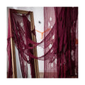 197"x71" Dark Red Creepy Cloth, Fine Mesh Halloween Cheesecloth Backdrop