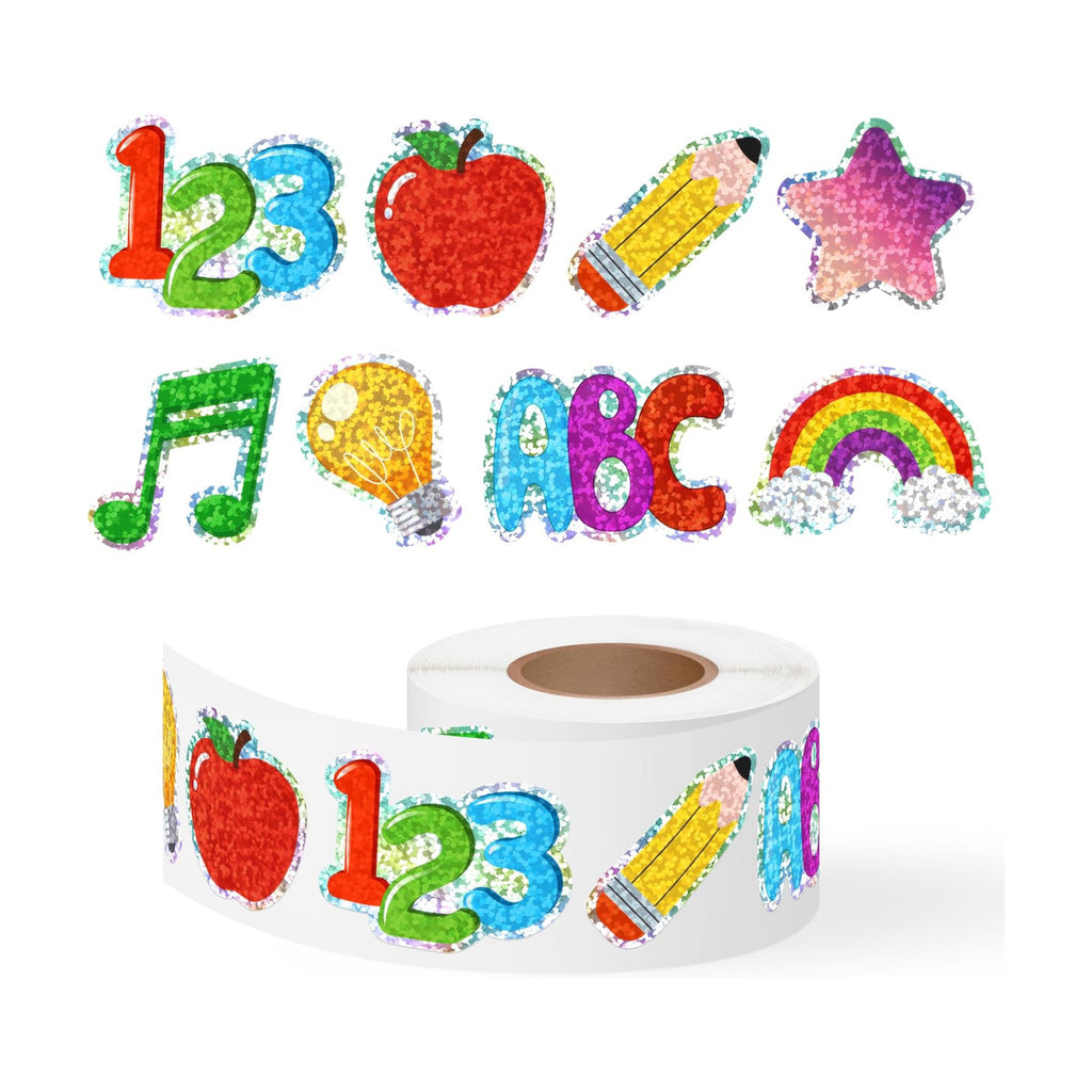 500Pcs Back to School Stickers Roll First Day of School Gifts for Kids