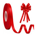 30 Yards Thin Red Ribbon 3/8 in for Gift Wrapping Wedding Christmas Decor