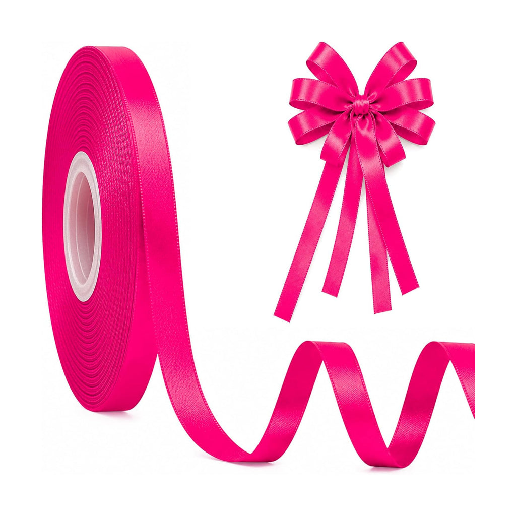 3/8In 30Yards Rose Red Thin Ribbon for Gift Wrapping Valentine's Wedding