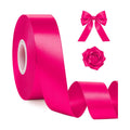 1In 30Yards Rose Red Fabric Ribbon for Flower Bouquet Valentine's Wedding