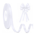30 Yards Thin White Ribbon 3/8 in for Gift Wrapping Wedding Bridal Shower
