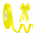 3/8In 30Yards Lemon Yellow Thin Ribbon for Gift Wrapping Birthday Holiday