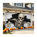 6 x 13 ft Halloween Garage Door Cover, Halloween Decorations Outdoor Hanging Banner Garage Buddy Backdrop for Home Wall Decor Holiday Spooky Party Photo Backgrounds Window Decoration