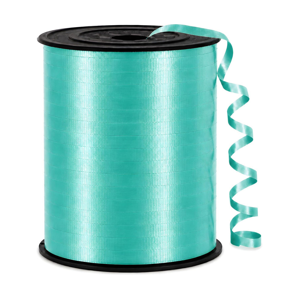 BEISHIDA 500 Yards Matte Teal Blue Curling Crimped Ribbon Balloon String Ribbons for Gift Wrapping Ribbon for Wedding Christmas Proposal Birthday Baby Shower Decoration