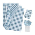 BEISHIDA Gingham Tissue Paper Bulk, Dusty Blue White Checkered Wrapping Tissue Paper for Gift Bags, 14 x 20 Inch Gift Wrap for Birthday Nautical Wedding DIY Crafts Decor Holiday Flowers,50 Sheets
