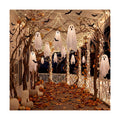 18 Pcs Halloween Hanging Ghost Bats Decorations with LED Light