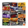Beeveer 24 Designs Halloween Photo Booth Props Double Sided PVC Selfie Sign
