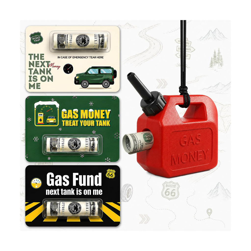 Gas Money Gift Holder, Mini Gas Can Gift Card Holder for Cash