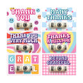 6 Pcs Thank You Money Holder Cards, Unique Money Holder for Cash Gift, Cute Cash Gift Holders for Birthday Christmas Appreciation Party Gifts, Thank You Gift Cards for Teacher Coworker Friend Employee