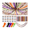 700 Sheets Halloween Paper Chain Strips and 52ft Spider Bat Garlands Set