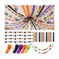 700 Sheets Halloween Paper Chain Strips and 52ft Spider Bat Garlands Set