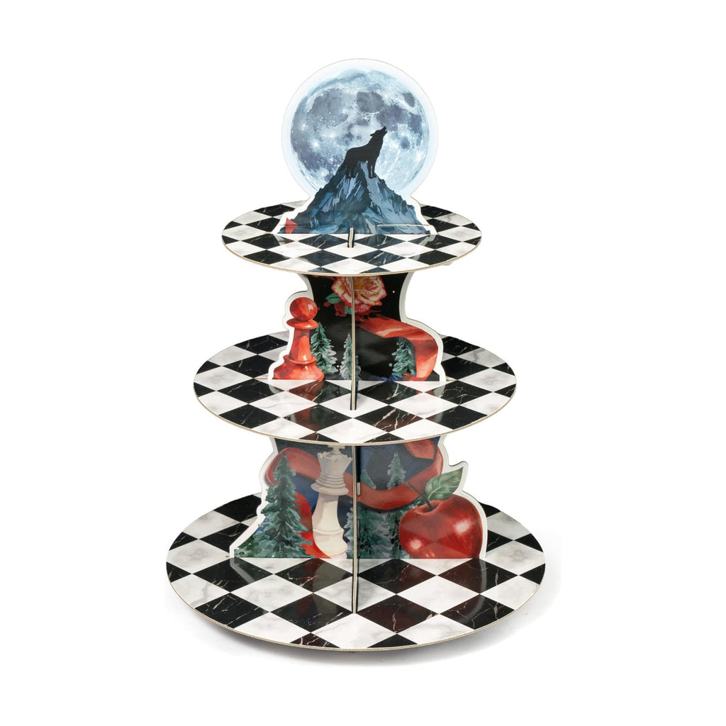 Halloween Vampire Cupcake Stand - 3 Tier Vampire Dessert Holder