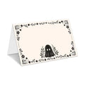 Halloween Place Cards for Table Setting, Ghost Tent Cards Decor For Birthday Baby Shower Autumn Party Reception Decorations, Bridal Shower Place Card, 25 Pack Birthday Food Name Card 2 x 3.5" /034