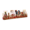 Weysat 24" Merry Christmas Card Holder Display Merry Christmas Wooden Decor