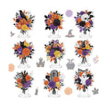Kosiz 9 Pcs Halloween Diamond Art Tabletop Decor Wildflower Diamond Art Kit