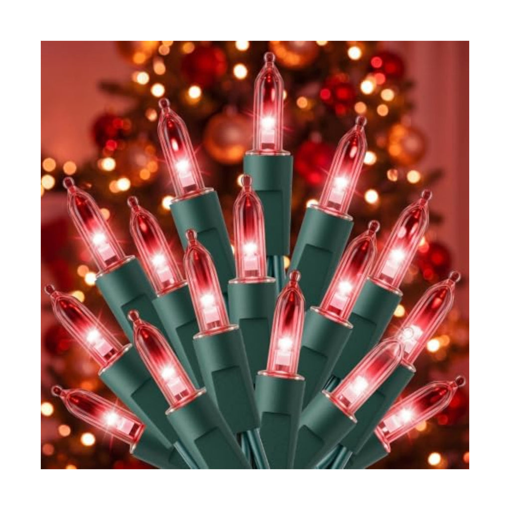 LED Christmas Lights Indoor Outdoor, 33FT 100 Count Mini String Lights