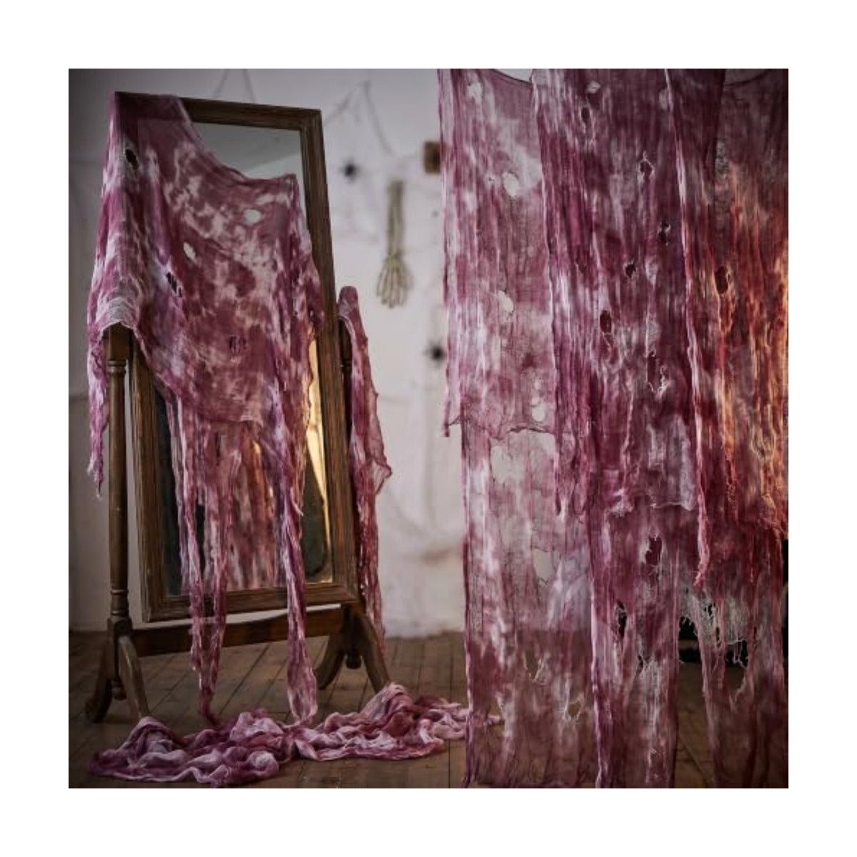 197"x71" Halloween Scary Gauze, Spooky Cloth Party Decoration