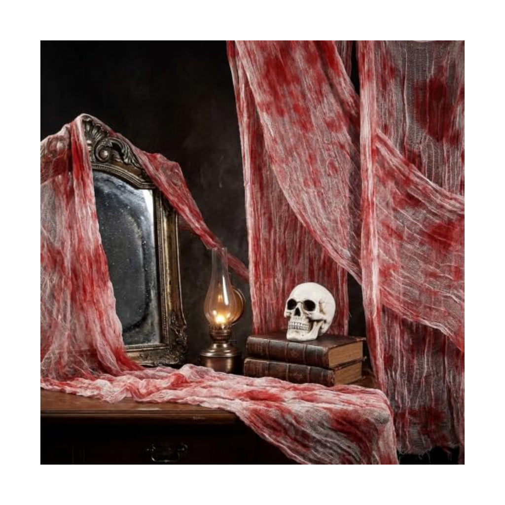 Tlswshsy 500'' x 39''Large Halloween Creepy Cloth, Spooky Gauze Decoration