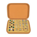 GWCASE Ring Organizer Box, 42-Slot Hard Shell Case, Holds 50+ Pieces, khaki