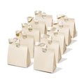 Vitalizart Paper Gift Bags With Ribbon Handles Medium White Bulk Pack
