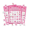 Pink Dream Glitter Bingo Game Cards, 24 Player Party Game for Girls