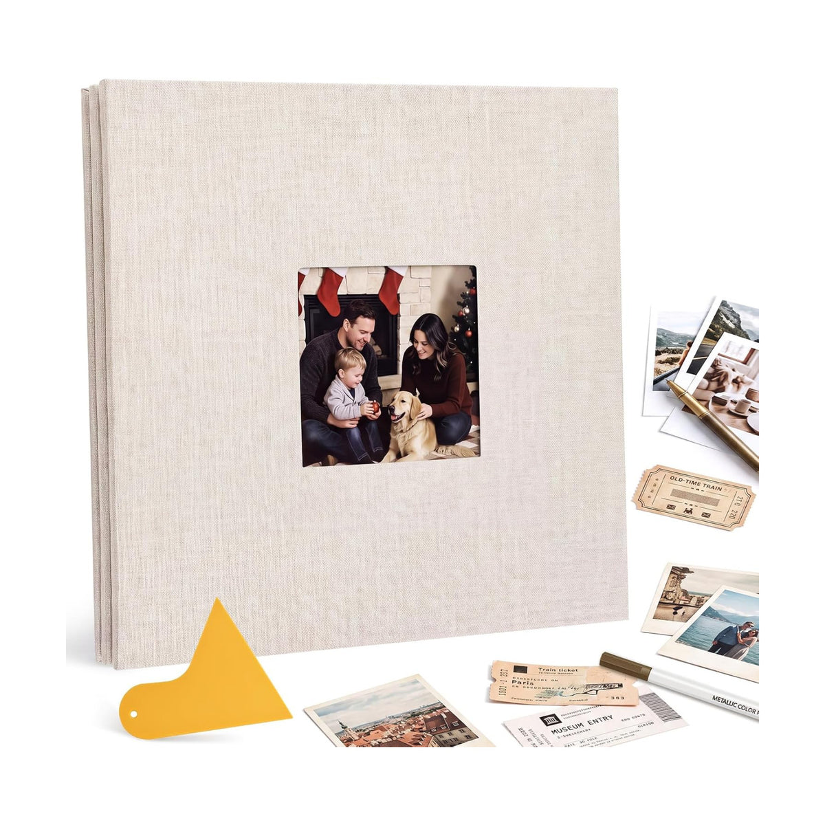 Photo Album Self Adhesive Scrapbook Album, for 4x6, 5x7 & 8x10 Photos