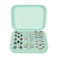 GWCASE Ring Organizer Box 42-Slot Hard Shell Case Holds 50+ Pieces, Mint