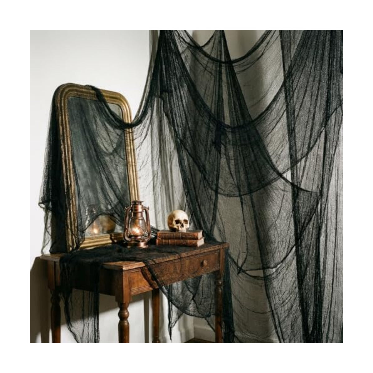 Tlswshsy 500'' x 39''Large Halloween Creepy Cloth, Spooky Gauze Decoration