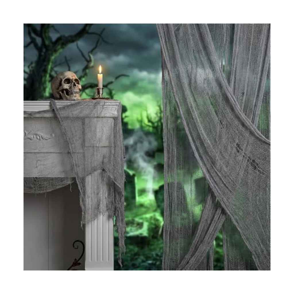 500'' x 39''Large Halloween Creepy Cloth, Spooky Gauze Decoration