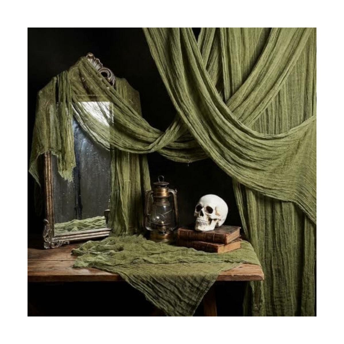 Tlswshsy 500'' x 39''Large Halloween Creepy Cloth, Spooky Gauze Decoration