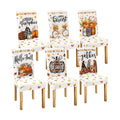 Moukeren 6 Pcs Fall Chair Covers Pumpkin Dining Chair Slipcovers