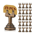 24 Pcs Bronze Table Number Holder Metal 1.8 in Place Card Holder